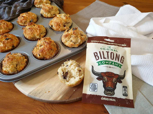Biltong cheese scones served warm, a fantastic biltong recipe for homemade savoury scones with rich flavour