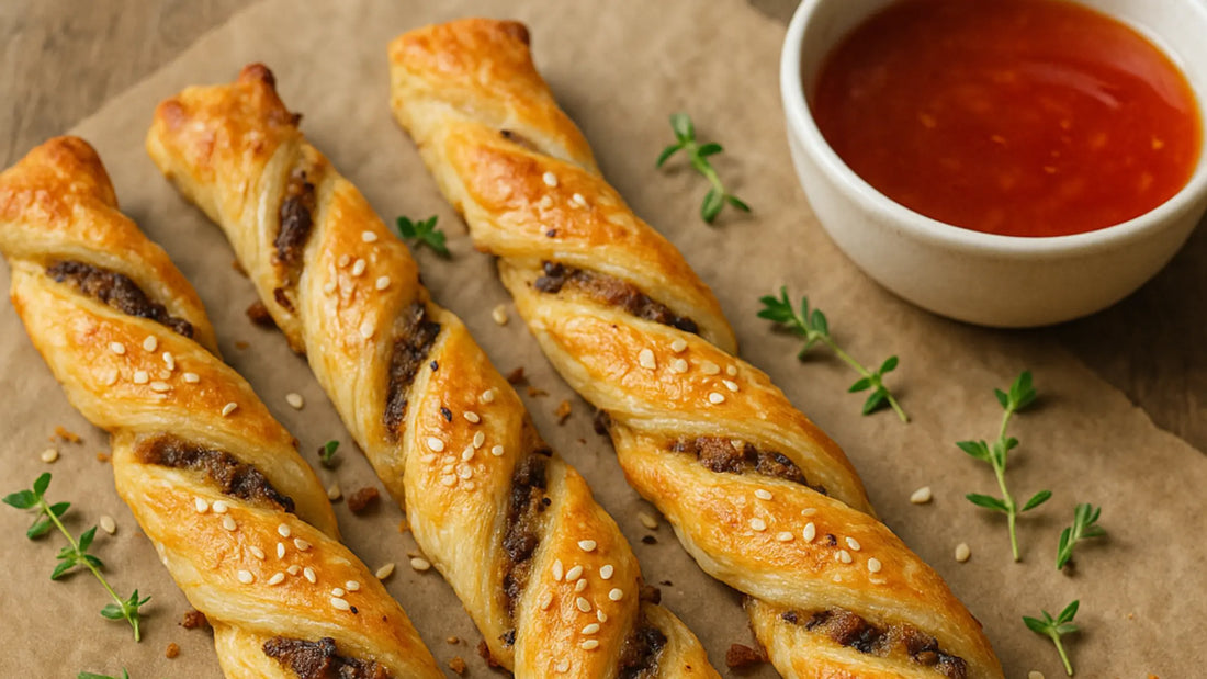 Droewors and Sweet Chilli Puff Pastry Twists
